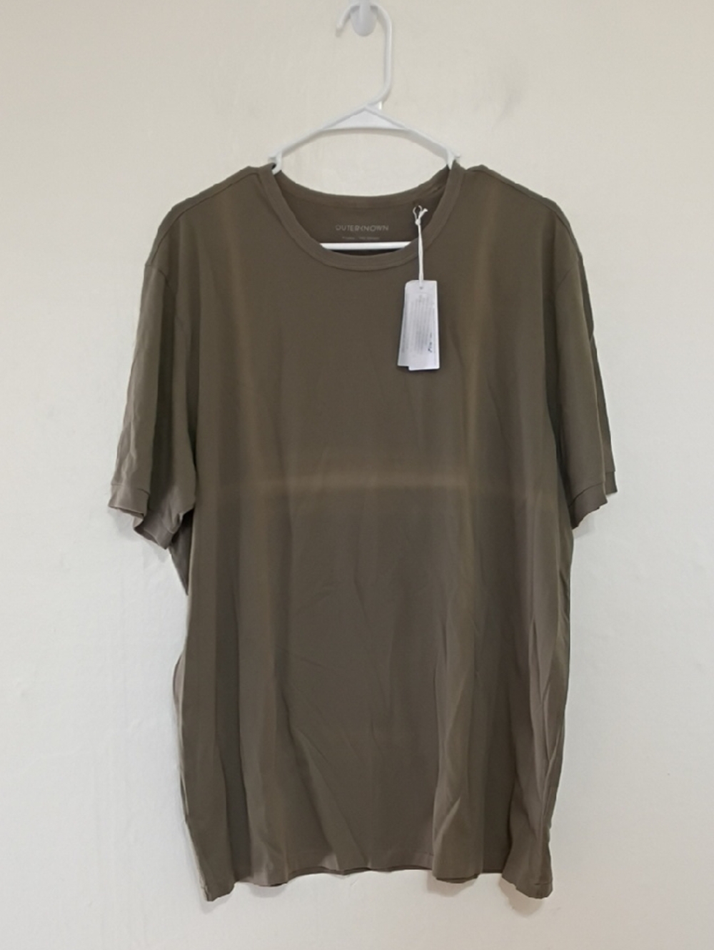 Outerknown Olive Green Pima Cotton T-shirt Size XL NWT